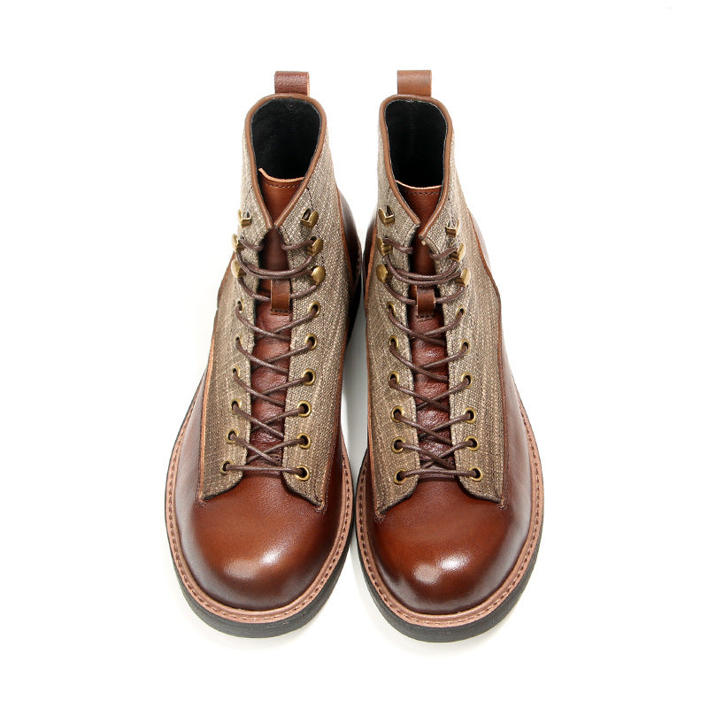 Men's Vintage Genuine Leather Ankle Boots