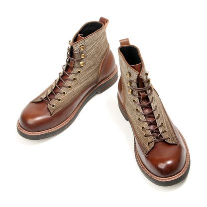 Men's Vintage Genuine Leather Ankle Boots
