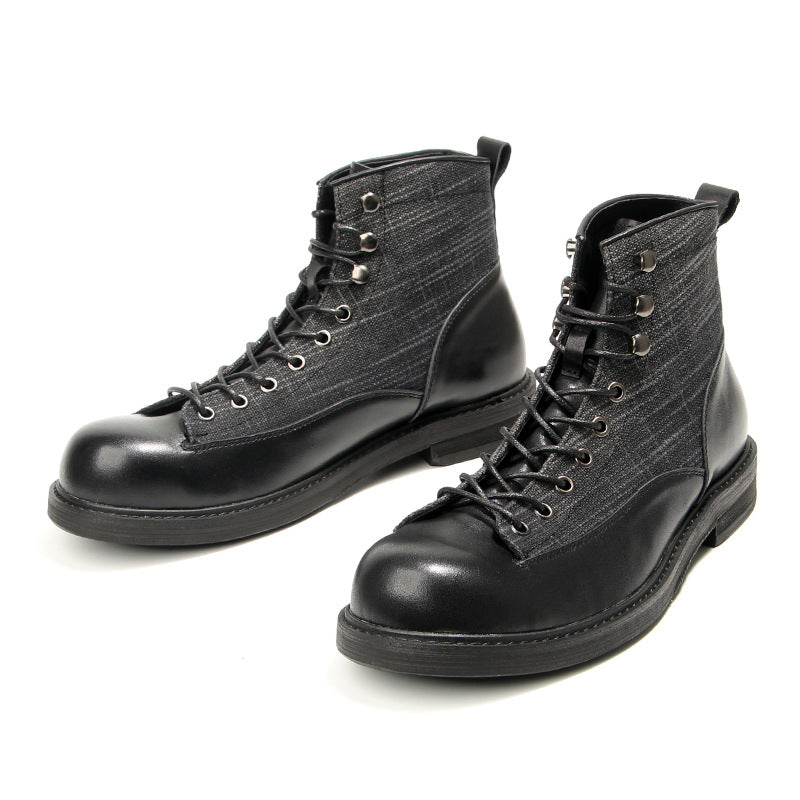 Men's Vintage Genuine Leather Ankle Boots
