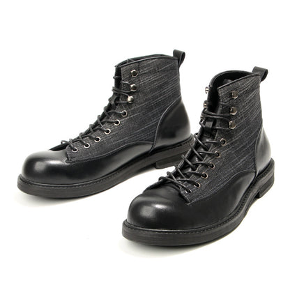 Men's Vintage Genuine Leather Ankle Boots
