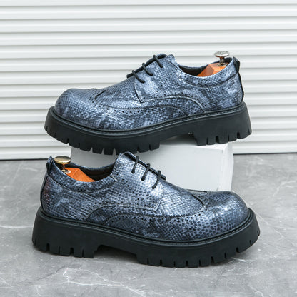 Men's Stylish Textured Leather Shoes