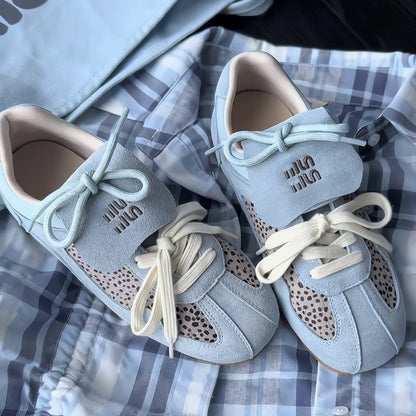 Women's Leopard Print German Trainers