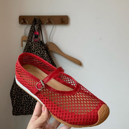 Women's Fishnet Hollow-Out Soft-Soled Shoes