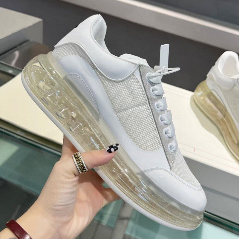 Men's Air-Cushioned Transparent-Soled Sneakers