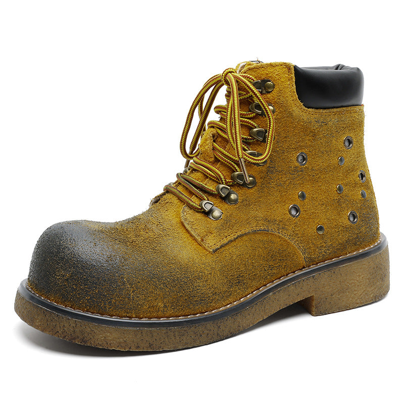 Men's Distressed British-Style Boots
