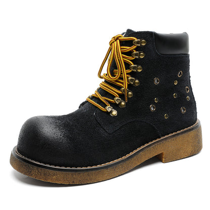 Men's Distressed British-Style Boots