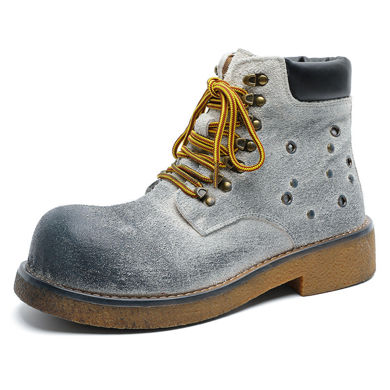 Men's Distressed British-Style Boots
