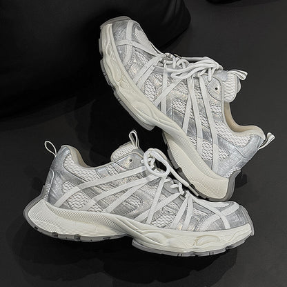 Men's Lace-Up Trendy Sneakers