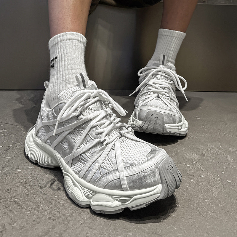 Men's Lace-Up Trendy Sneakers