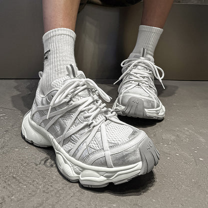 Men's Lace-Up Trendy Sneakers