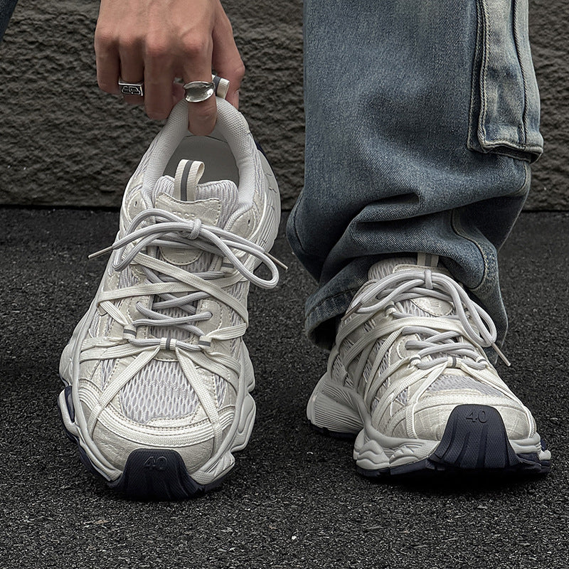 Men's Lace-Up Trendy Sneakers