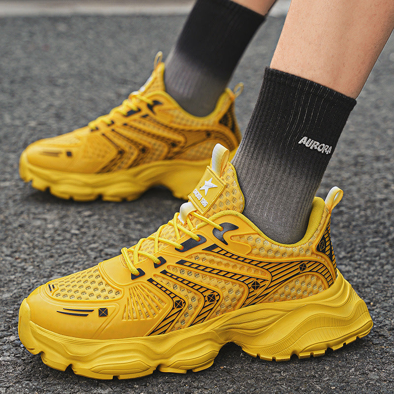 Men's Mesh Star-patterned Trendy Sneakers