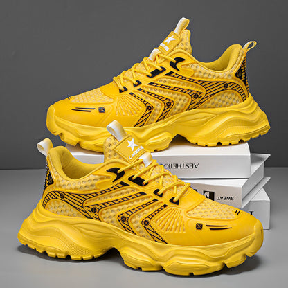 Men's Mesh Star-patterned Trendy Sneakers