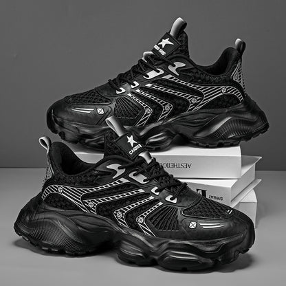 Men's Mesh Star-patterned Trendy Sneakers