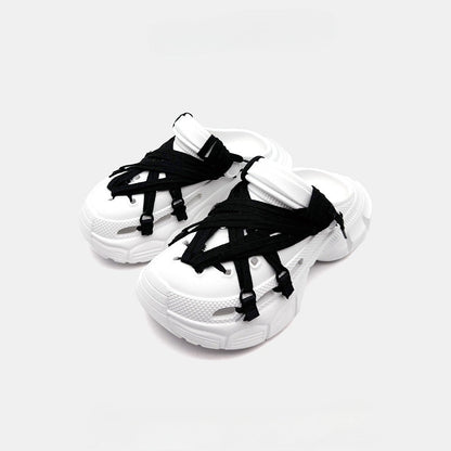 Men's Lace-Up Hole Shoes