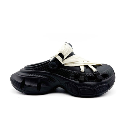 Men's Lace-Up Hole Shoes