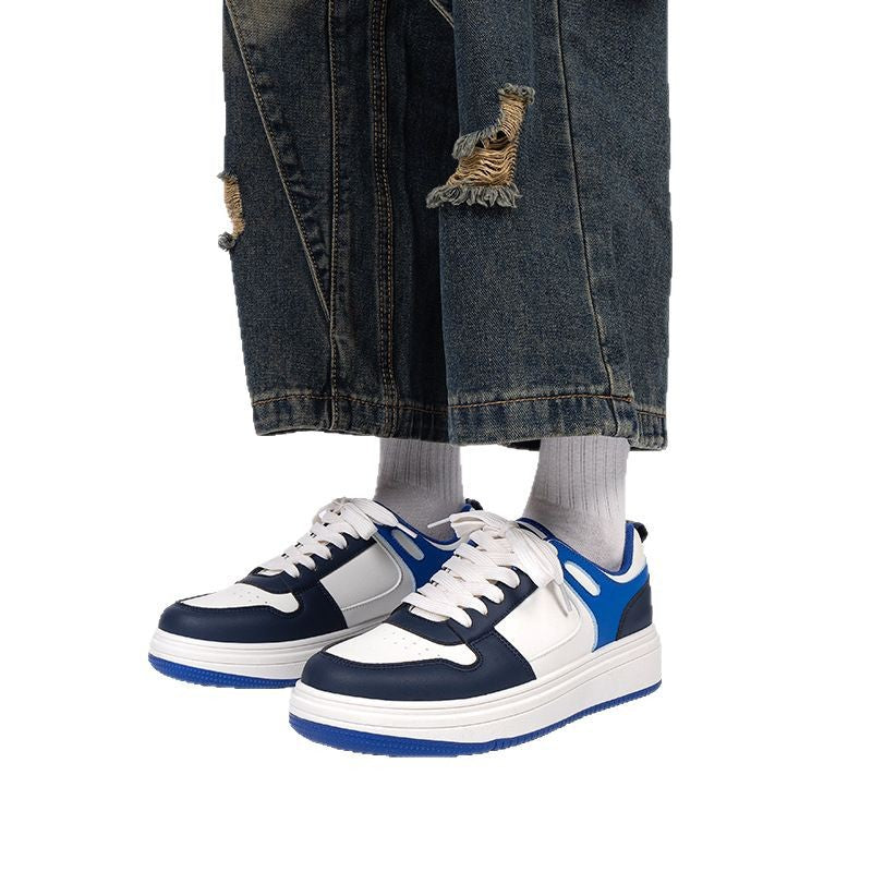 Men's Color-Block White Sneakers