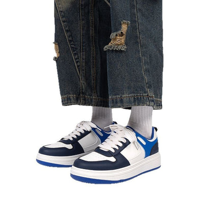 Men's Color-Block White Sneakers