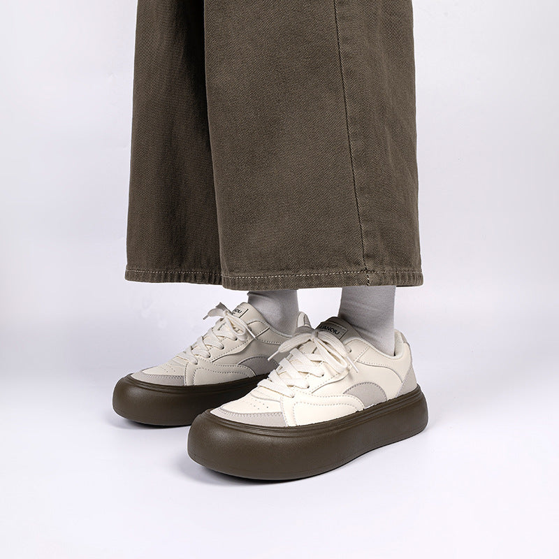 Men's Crescent Versatile White Sneakers