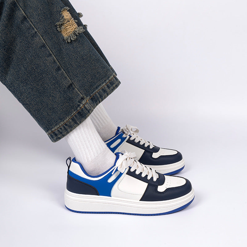 Men's Color-Block White Sneakers