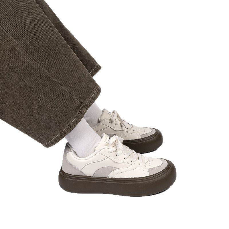 Men's Crescent Versatile White Sneakers