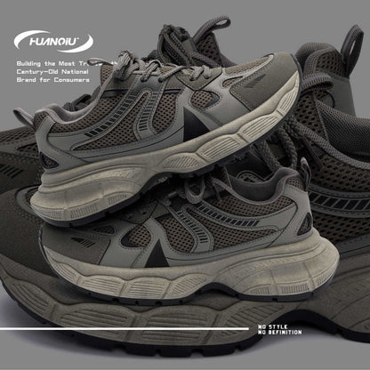 Men's Mesh Geometric Sports Shoes