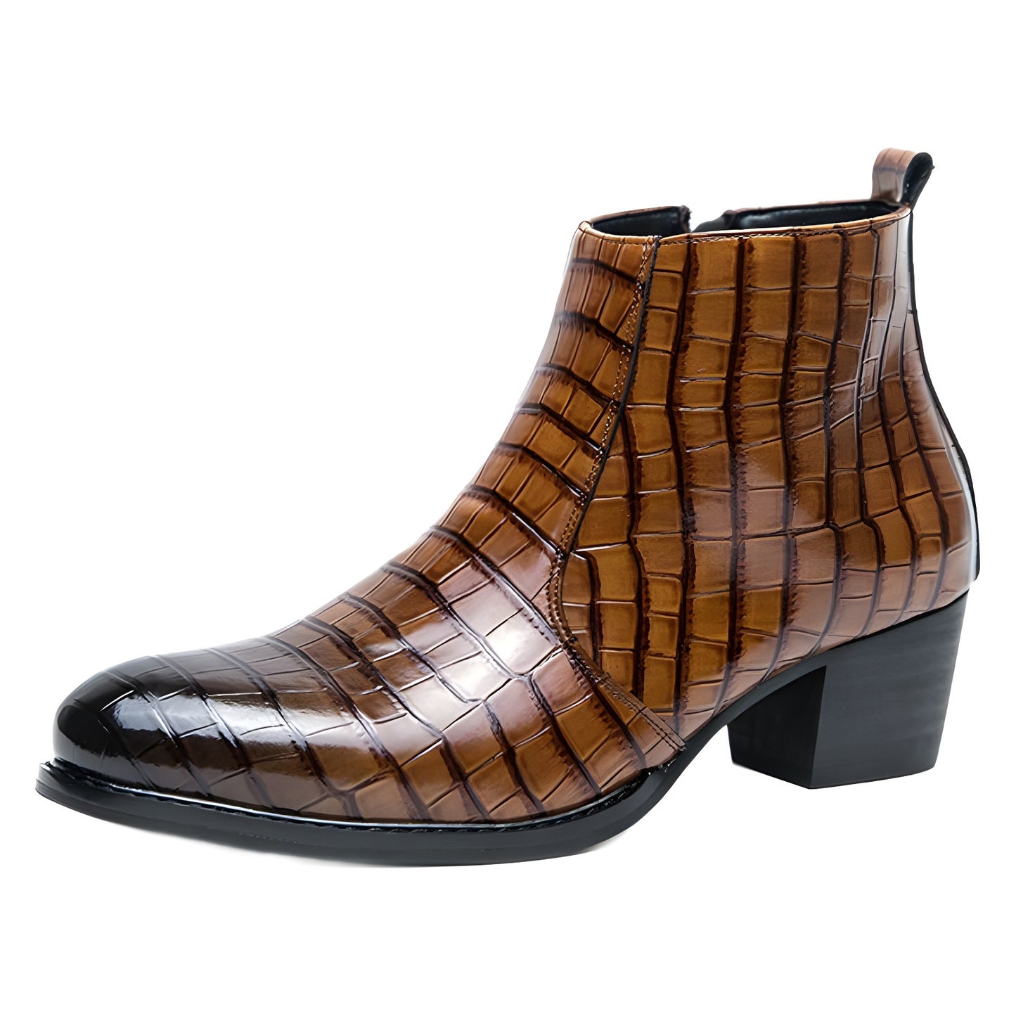 Men's British-Style High-Top Leather Boots