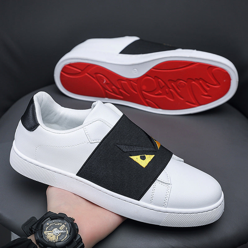 Men's Red-Soled Little Monster Breathable Skate Shoes
