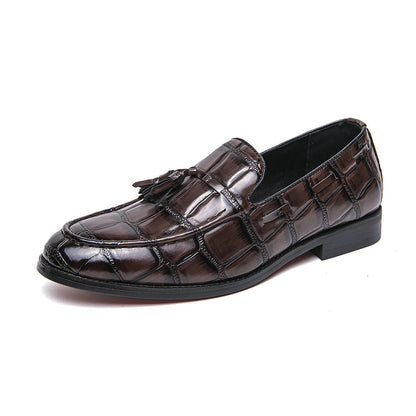Men's Fringe Slip-On Leather Shoes
