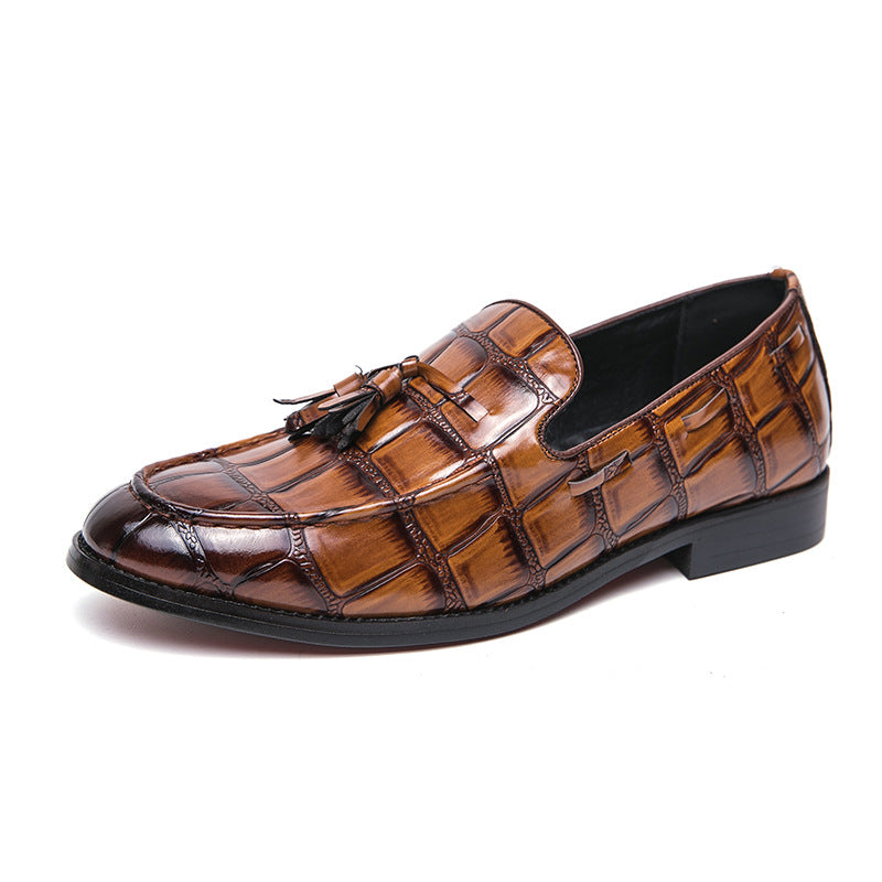 Men's Fringe Slip-On Leather Shoes