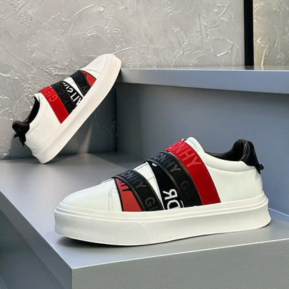 Men's Letter-Strap Casual Sneakers