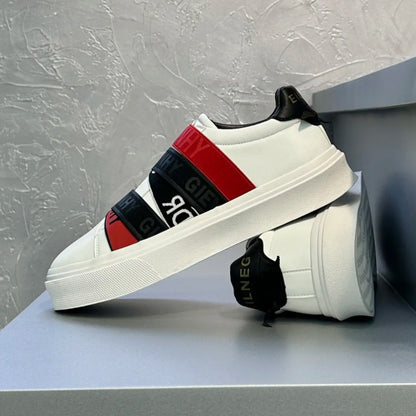 Men's Letter-Strap Casual Sneakers