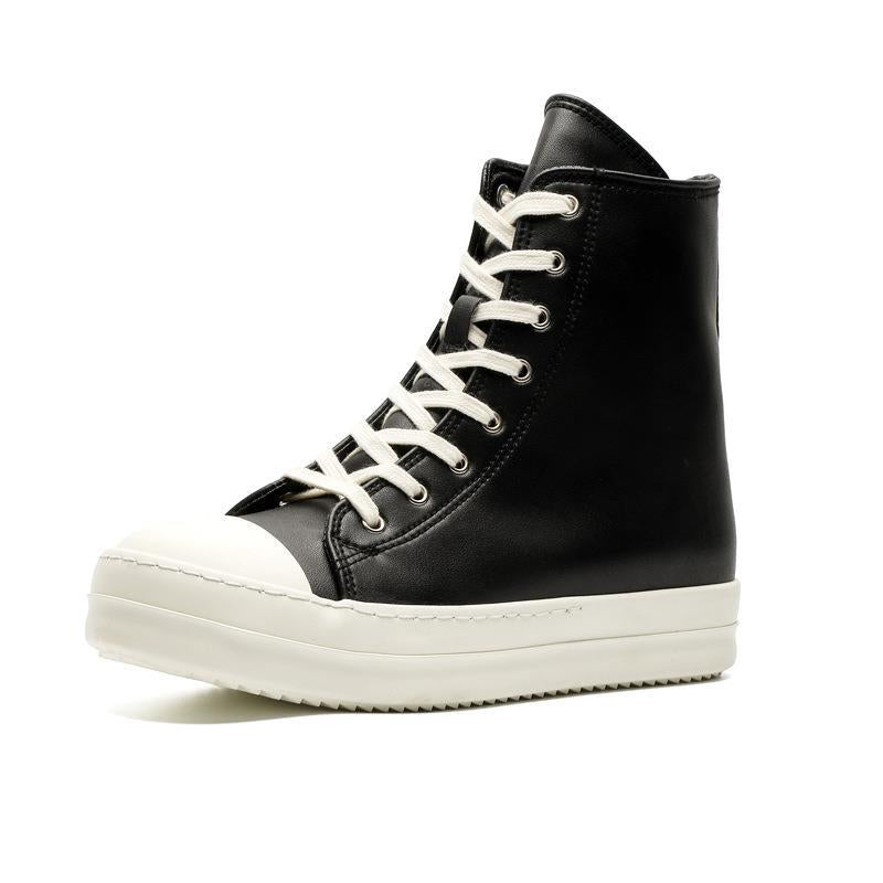 Men's Leather High-Top Sneakers