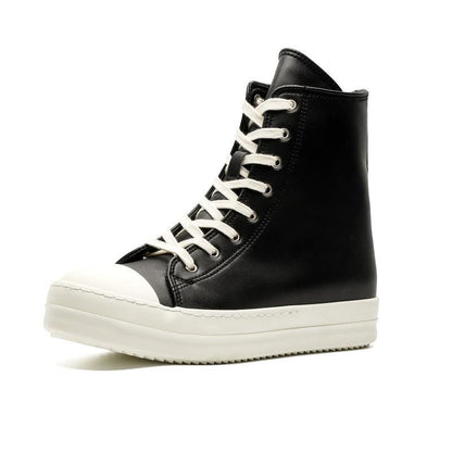 Men's Leather High-Top Sneakers