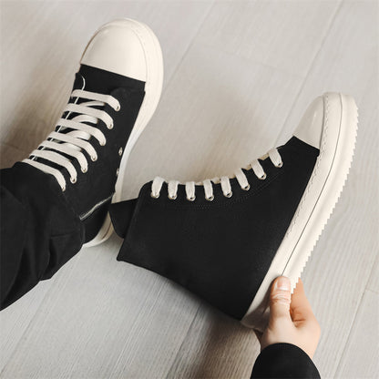 Men's Leather High-Top Sneakers