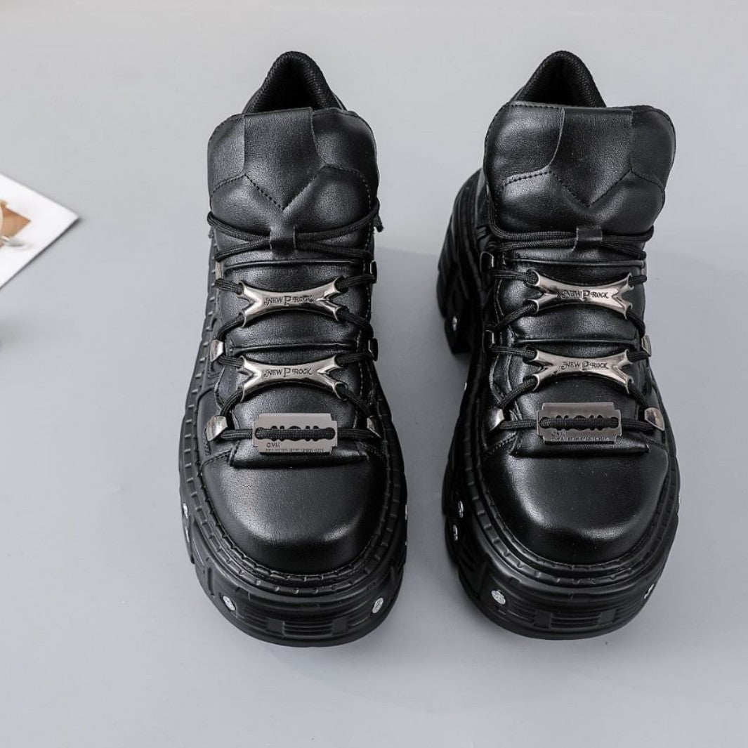 Men's Heavy Metal Personality Gothic-Style Platform Shoes