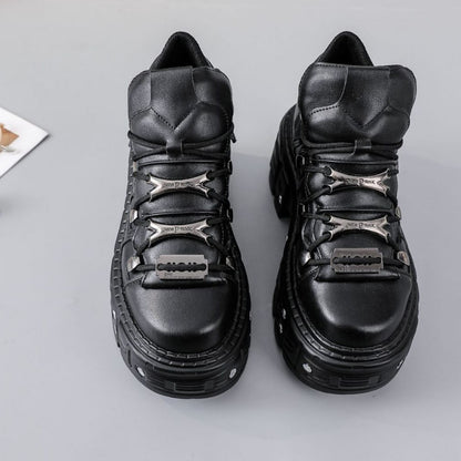Men's Heavy Metal Personality Gothic-Style Platform Shoes
