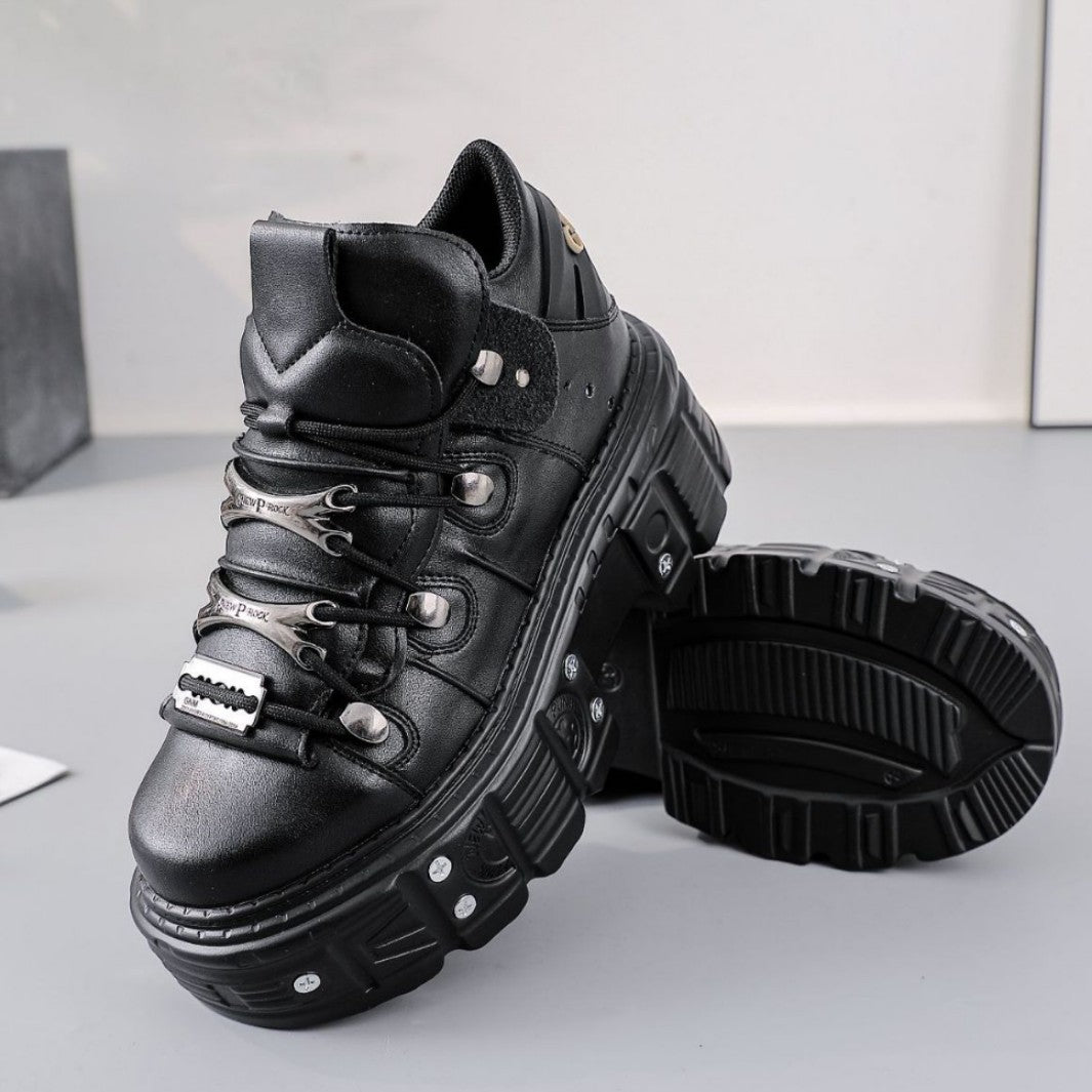 Men's Heavy Metal Personality Gothic-Style Platform Shoes