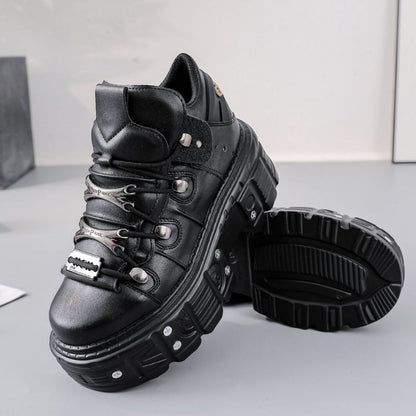 Men's Heavy Metal Personality Gothic-Style Platform Shoes
