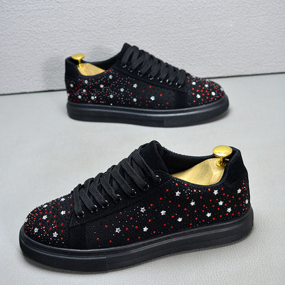 Men's Starry Rhinestone Casual Sneakers