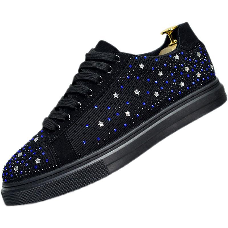 Men's Starry Rhinestone Casual Sneakers