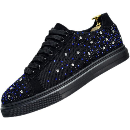 Men's Starry Rhinestone Casual Sneakers