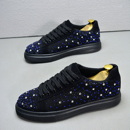 Men's Starry Rhinestone Casual Sneakers