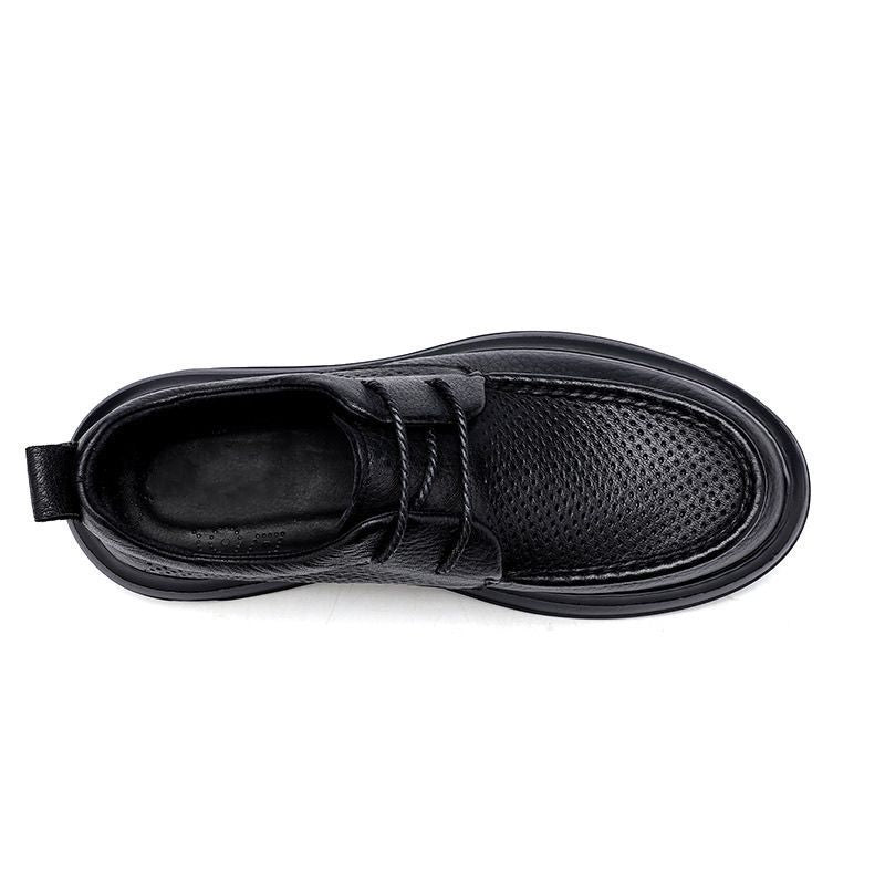 Men's Genuine Leather Hollow-Out Leather Shoes