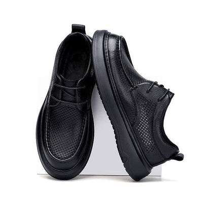 Men's Genuine Leather Hollow-Out Leather Shoes