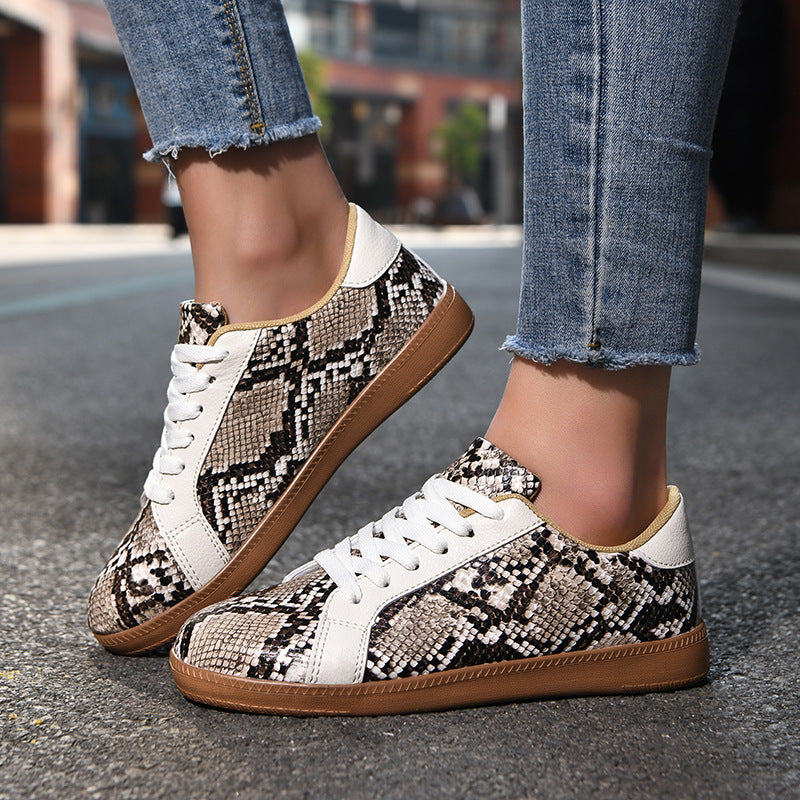 Lightweight Youth Stylish Sneakers | Snake Skin Pattern