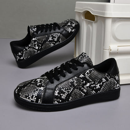 Lightweight Youth Stylish Sneakers | Snake Skin Pattern