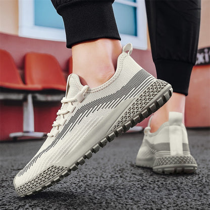 Men's Breathable Flyknit Mesh Casual Shoes