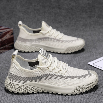 Men's Breathable Flyknit Mesh Casual Shoes
