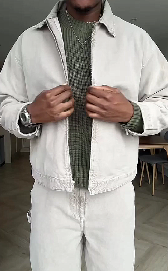 Men's Denim Jacket and Pants Set